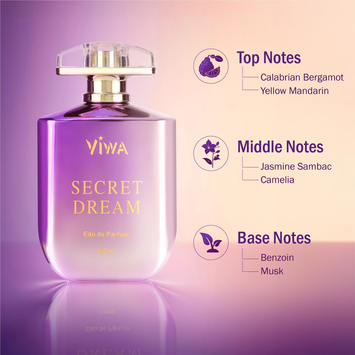 VIWA Secret Dream Purple Perfume for Women 100ml
